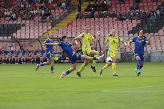 Fabienne Bartholdson and Paula Klingspor of Sweden