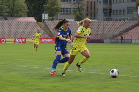 Amila Abdukic of Bosnia and Herzegovina and Filippa