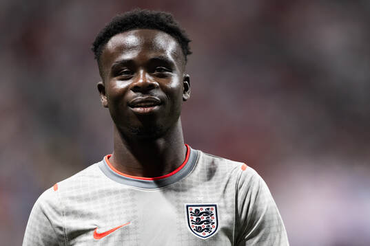 Bukayo Saka of England