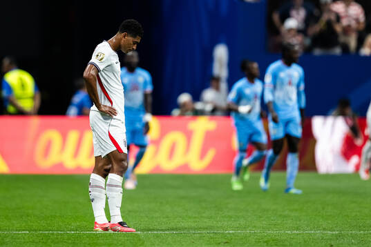 Jude Bellingham of England looks dejected