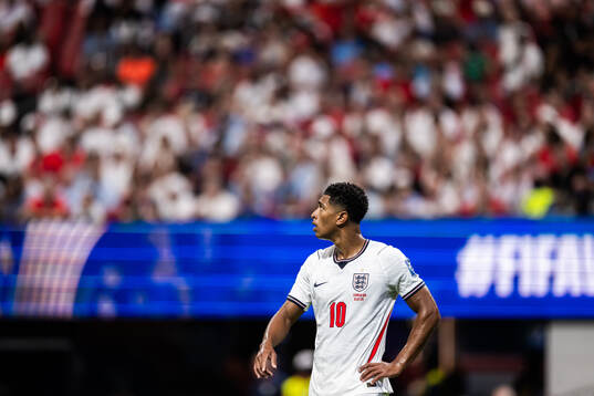 Jude Bellingham of England looks dejected