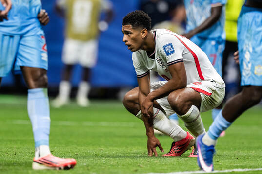 Jude Bellingham of England looks dejected