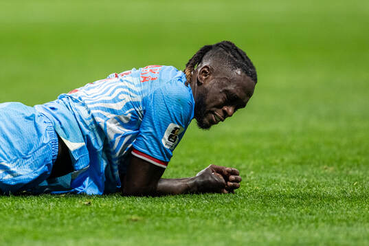 Aaron Wan-Bissaka of Congo DR looks dejected