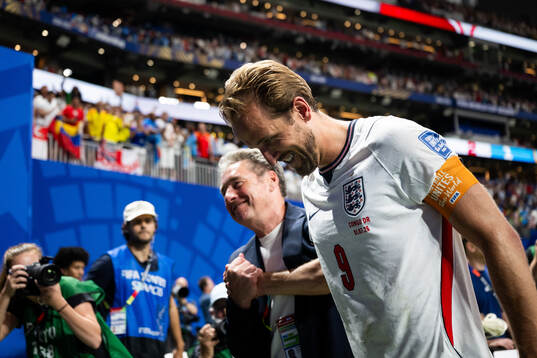Harry Kane of England celebrates