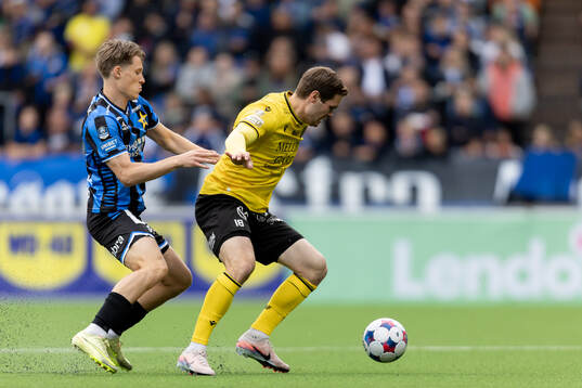 Sirius Marcus Lindberg och Mjällbys Jacob Bergström