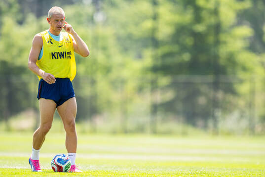 Julian Ryerson of the Norwegian national football team at a