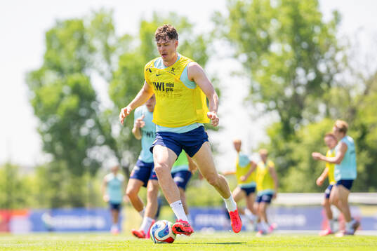 Jørgen Strand Larsen of the Norwegian national football