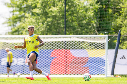 Antonio Nusa of the Norwegian national football team at a