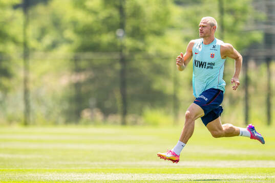 Julian Ryerson of the Norwegian national football team at a