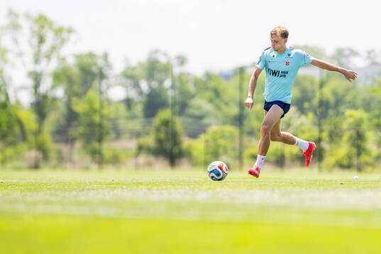 Marcus Holmgren Pedersen of the Norwegian national football