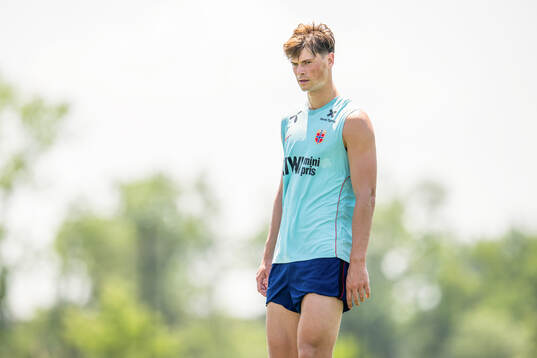 Henrik Falchener of the Norwegian national football team at