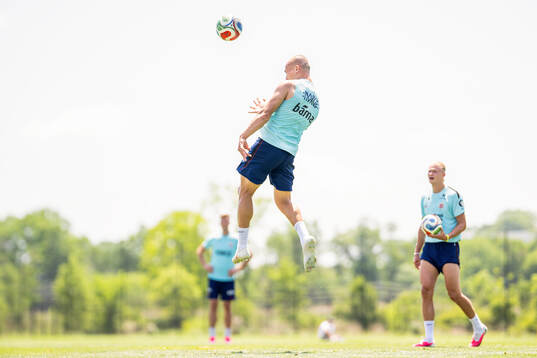 Leo Østigård of the Norwegian national football team at a