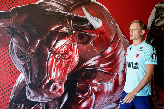 Marcus Holmgren Pedersen of the Norwegian national football