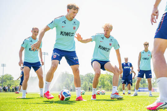 Marcus Holmgren Pedersen and Morten Thorsby of the