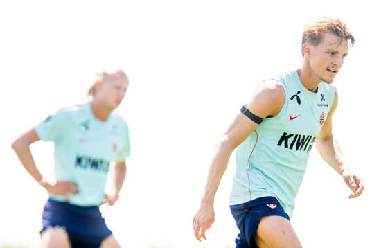 Martin Ødegaard of the Norwegian national football team at