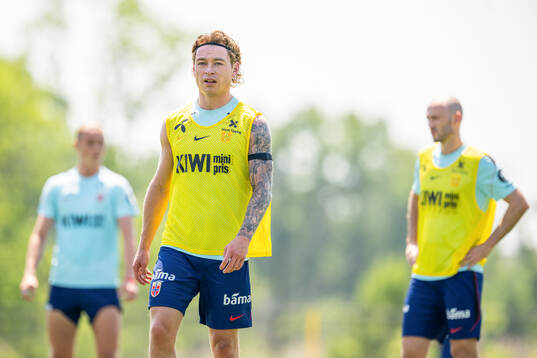 Patrick Berg of the Norwegian national football team at a