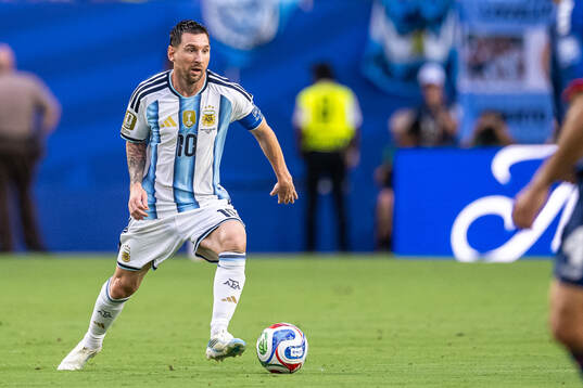 Lionel Messi of Argentina