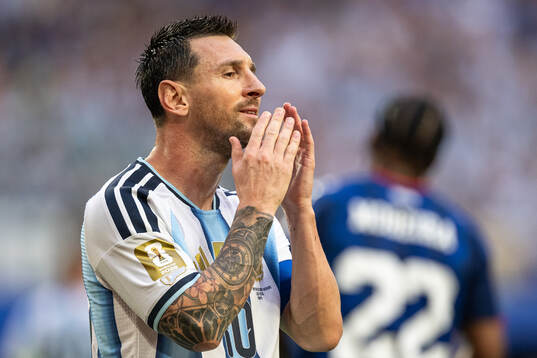Lionel Messi of Argentina