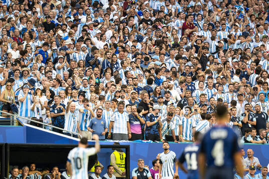 Lionel Messi of Argentina celebrates