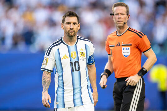 Lionel Messi of Argentina