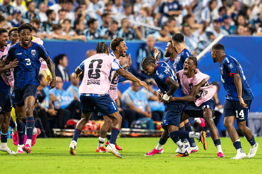 Sidny Lopes Cabral of Cabo Verde celebrates