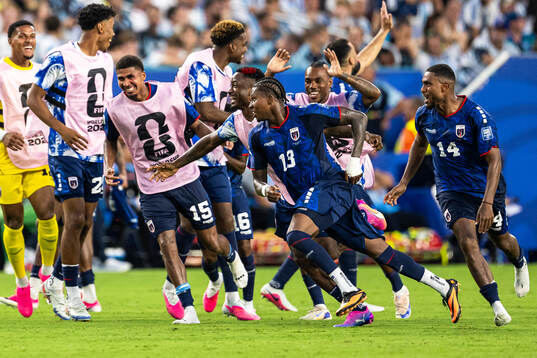 Sidny Lopes Cabral of Cabo Verde celebrates