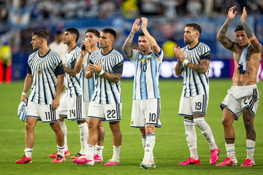 Giovani Lo Celso, Exequiel Palacios, Lautaro Martinez,