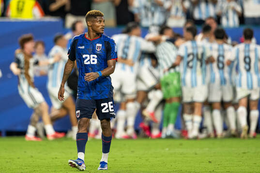 Helio Varela of Cabo Verde looks dejected