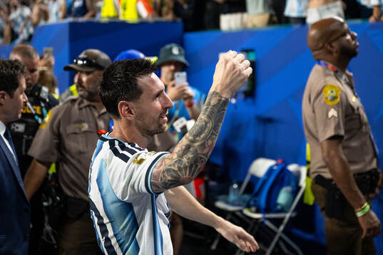 Lionel Messi of Argentina