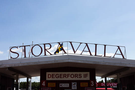 Exteriör vy av Stora Valla