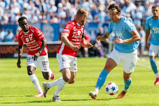 Degerfors Mamadouba Diaby, Daniel Sundgren  och Malmö FFs