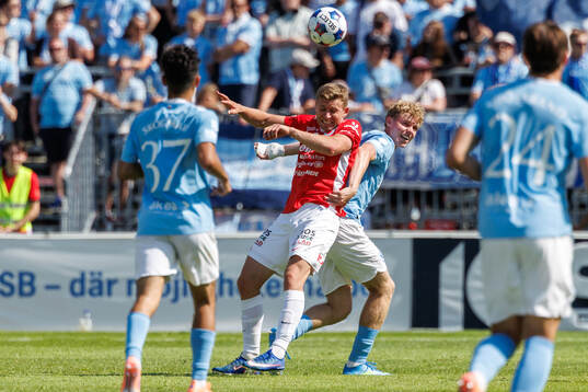 Degerfors Ludvig Fritzson och Malmö FFs Malte Frejd