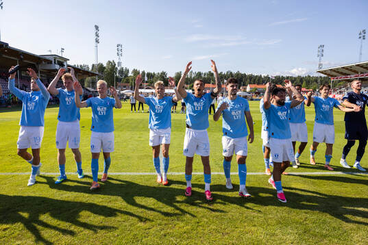Malmö FFs spelare jublar