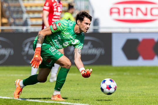 Degerfors målvakt Matvei Igonen