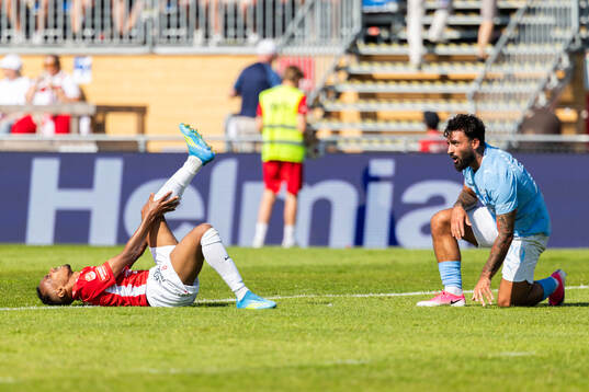 Degerfors Bilal Hussein och Malmö FFs Sead Haksabanovic