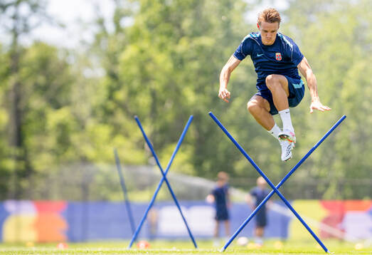 Martin Ødegaard of the Norwegian national football team at
