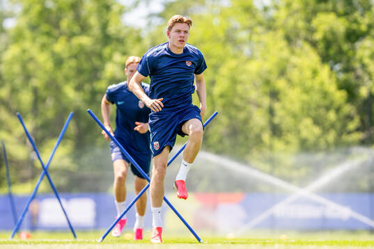 Jens Petter Hauge of the Norwegian national football team