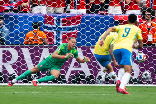 Goalkeeper Ørjan Nyland of Norway