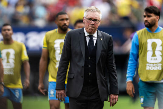 Head coach Carlo Ancelotti of Brazil