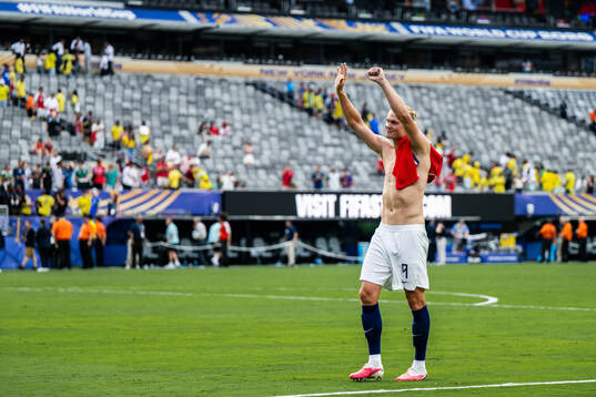 Erling Braut Haaland of Norway celebrates