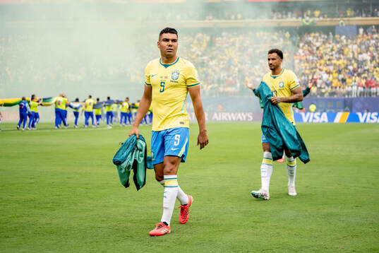 Casemiro and Danilo of Brazil