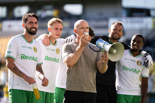 Hammarbys Nahir Besara, Victor Lind, tränare Henrik