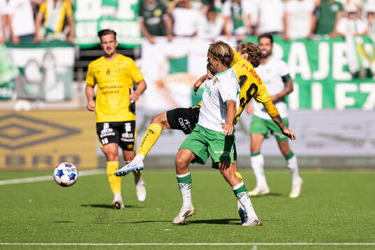 Hammarbys Markus Karlsson och Elfsborgs Julius Beck