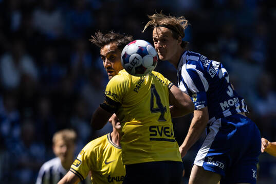 AIKs Sotirios Papagiannopoulos och IFK Göteborgs August