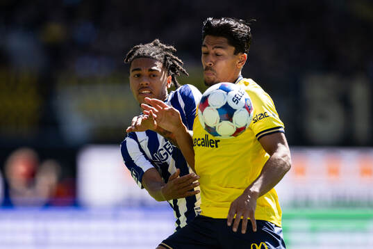IFK Göteborgs Sebastian Clemmensen och AIKs Lukas Bergquist