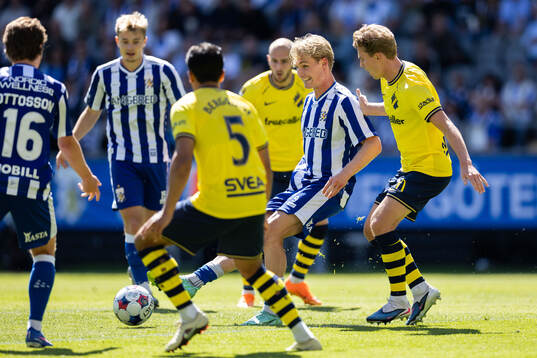 IFK Göteborgs Max Fenger och AIKs Fredrik Nissen