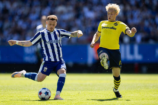 IFK Göteborgs Tobias Heintz och AIKs Victor Goncalves