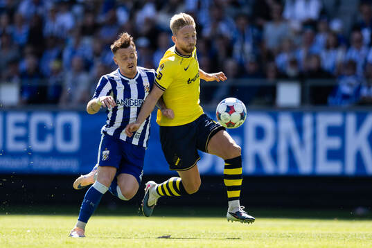 IFK Göteborgs Tobias Heintz och AIKs Eskil Edh