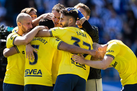 AIKs spelare jublar