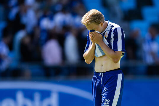 IFK Göteborgs Noah Tolf deppar